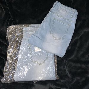 Light blue high rise jeans